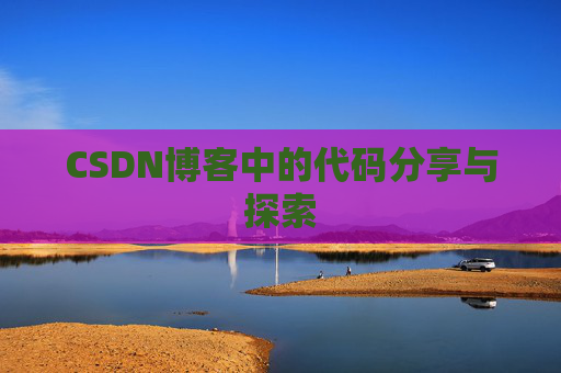 CSDN博客中的代码分享与探索